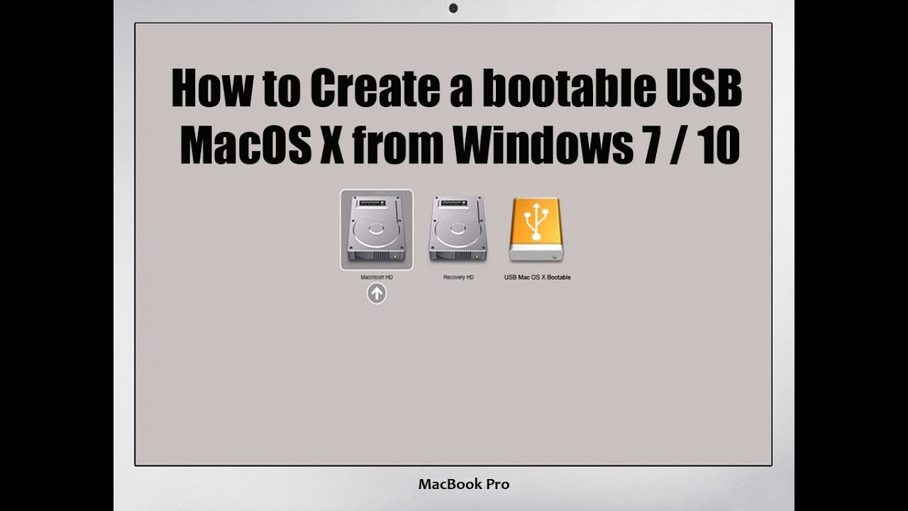 bootable usb for mac without mac